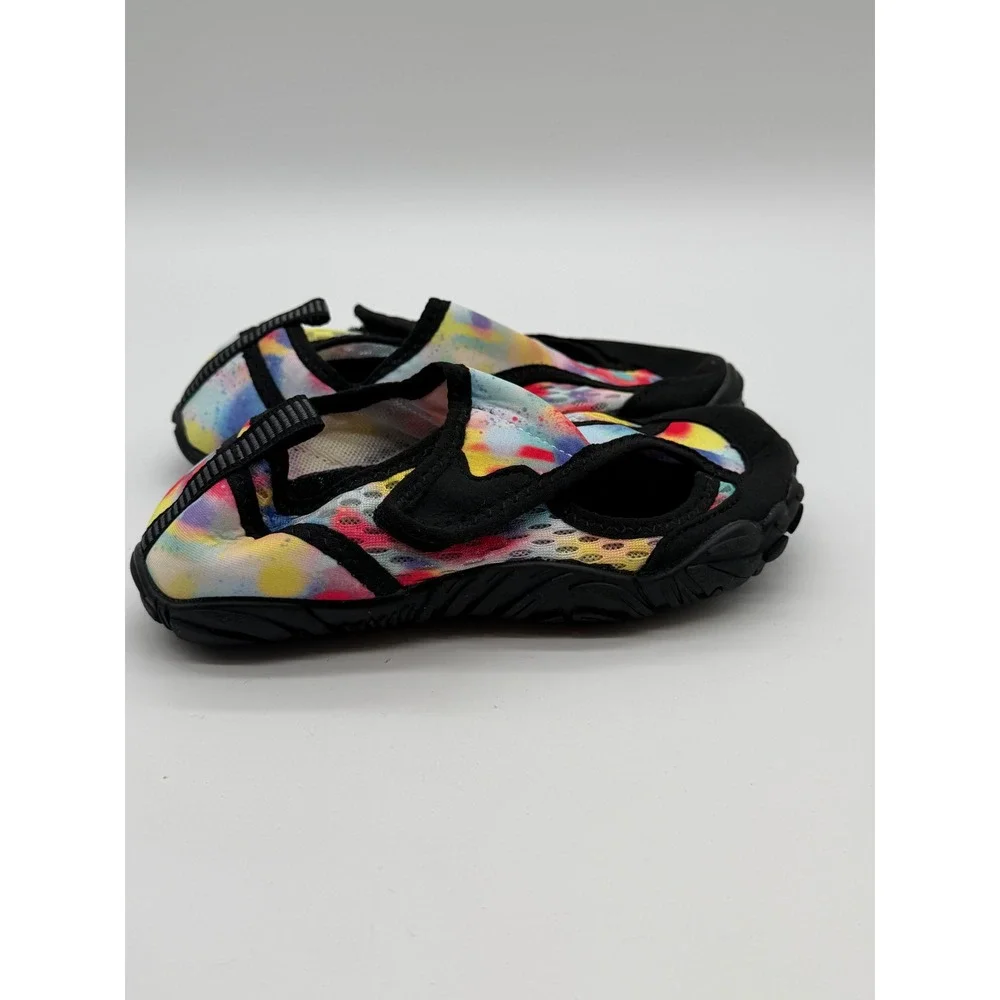 Kids Tie Dye Water Shoes Aqua Socks Slip On Beach Pool Swim Shoes Multicolor 13